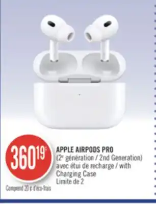Pharmaprix APPLE AIRPODS PRO with Charging Case offer