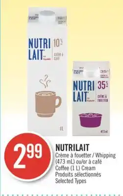 Pharmaprix NUTRILAIT Whipping (473 mL) or Coffee (1 L) Cream offer