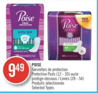 Pharmaprix POISE Protective pads (12-300 or Liners (28-54) offer