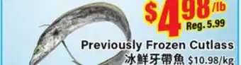 Terra Foodmart Previously Frozen Cutlass offer