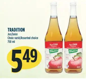 Marché Adonis TRADITION Jus offer