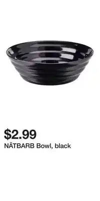 IKEA NÄTBARB Bowl, black offer