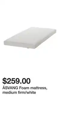IKEA ÅSVANG Foam mattress, medium firm/white offer