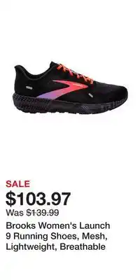 Sport Chek Brooks Women's Launch 9 Running Shoes, Mesh, Lightweight, Breathable offer