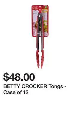 Dollarama BETTY CROCKER Tongs - Case of 12 offer