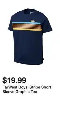 Mark's FarWest Boys' Stripe Short Sleeve Graphic Tee offer