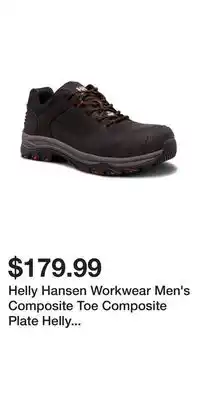 Mark's Helly Hansen Workwear Men's Composite Toe Composite Plate Helly Tech Performance Waterproof Leather Oxford Work Hiker offer