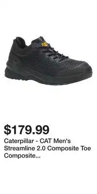Mark's Caterpillar - CAT Men's Streamline 2.0 Composite Toe Composite Plate Slip Resistant Athletic Safety Shoes offer
