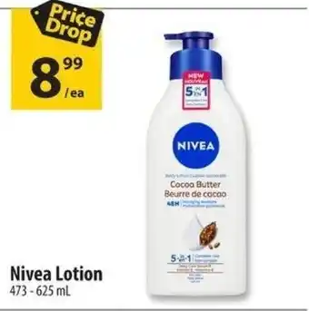 Co-op Nivea Lotion 473-625mL offer