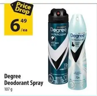 Co-op Degree Deodorant Spray 107g offer