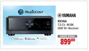 2001 Audio Video YAMAHA 7.2-Ch. 4K/8K HDR 10+ Receiver offer