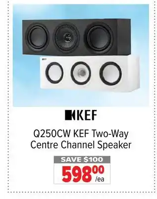 2001 Audio Video KEF Two-Way Centre Channel Speaker offer