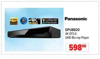 2001 Audio Video Panasonic 4K DTS:X UHD Blu-ray Player offer