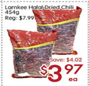 Sunny Food Mart LAMKEE HALAL DRIED CHILI 454G offer