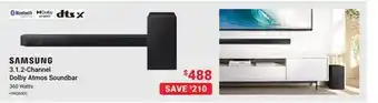 Visions Electronics Samsung 3.1.2-Channel Dolby Atmos Soundbar offer