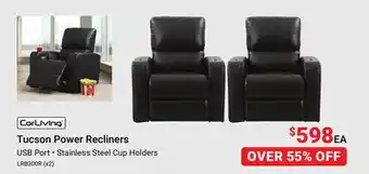 Visions Electronics Corliving Tucson Power Recliners offer