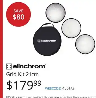 Vistek elinchrom Grid Kit 21cm offer