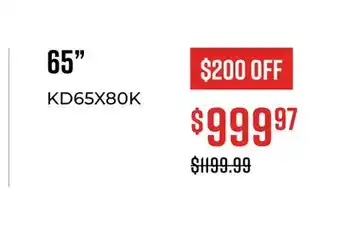 Canex 65 4K SMART TV X80K SERIES offer