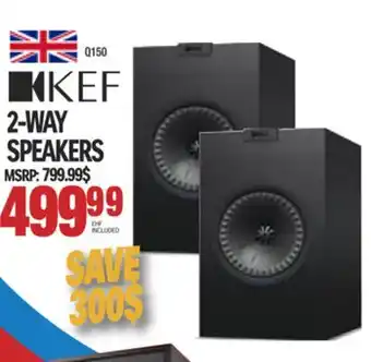 Centre Hi-Fi KEF 2-WAY SPEAKERS offer