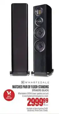 Centre Hi-Fi WHARFEDALE MATCHED PAIR OF FLOOR-STANDING SPEAKERS (BLACK) offer