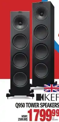 Centre Hi-Fi KEF Q950 TOWER SPEAKERS offer