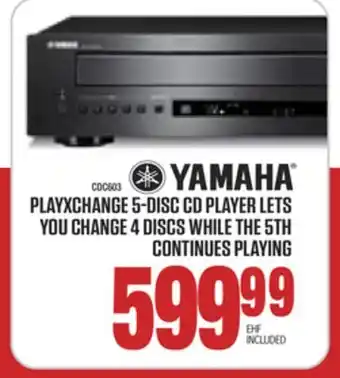 Centre Hi-Fi YAMAHA PLAYXCHANGE 5-DISC CD PLAYER LETS YOU CHANGE 4 DISCS WHILE THE 5TH CONTINUES PLAYING offer