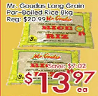 Sunny Food Mart Mr. Goudas Long Grain Par-Boiled Rice offer