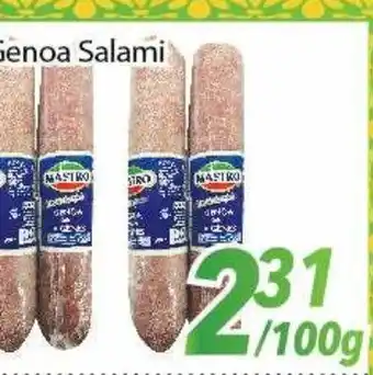 Bestco Food Mart Mastro Genoa Salami offer