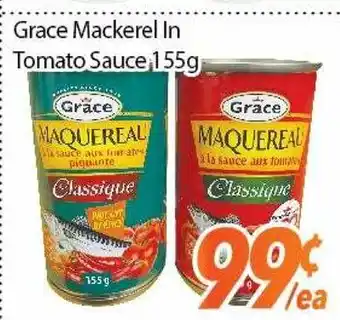 Bestco Food Mart GRACE MACKEREL IN TOMATO SAUCE 155G offer