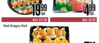 Nations Fresh Foods Red Dragon Roll offer