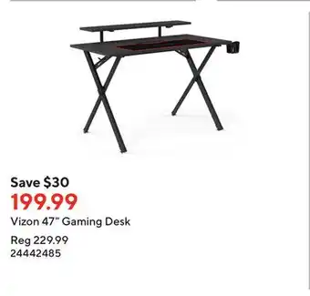 Staples Vizon 47 Gaming Desk offer