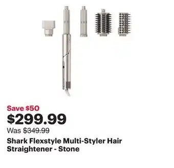Best Buy Shark Flexstyle Multi-Styler Hair Straightener - Stone offer