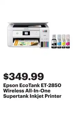Best Buy Epson EcoTank ET-2850 Wireless All-In-One Supertank Inkjet Printer offer