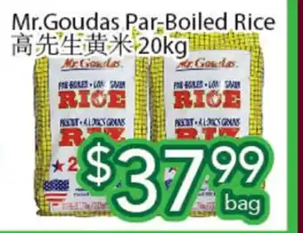 Ample Food Market Mr. Goudas Par-Boiled Rice 20 kg offer