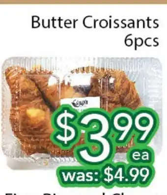Ample Food Market Butter Croissants 6 pcs offer