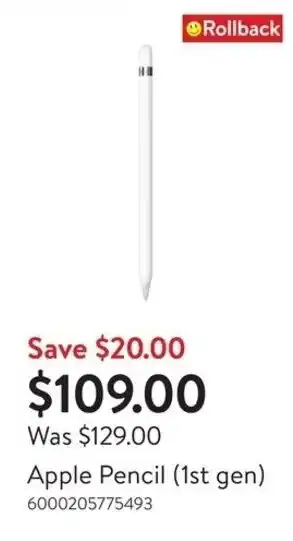 Walmart Apple Pencil (1st gen) offer