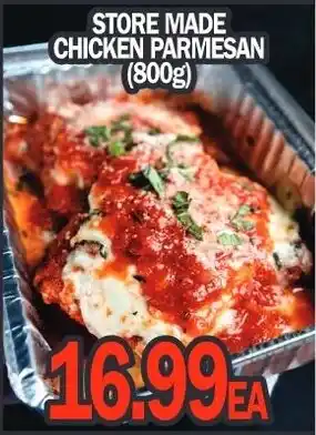 STORE MADE CHICKEN PARMESAN (800g)
