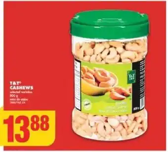 No Frills T&T CASHEWS offer