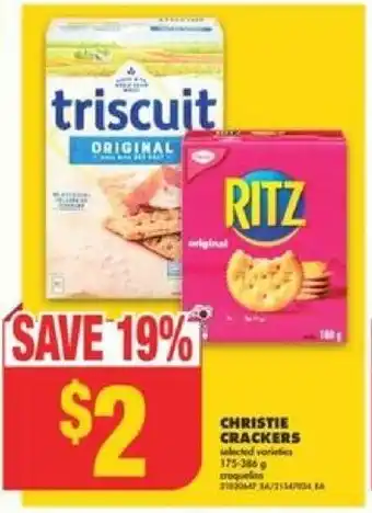 No Frills CHRISTIE CRACKERS offer