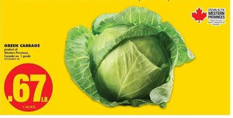 No Frills Green Cabbage offer