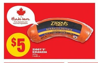 No Frills Ziggy's Kolbassa offer