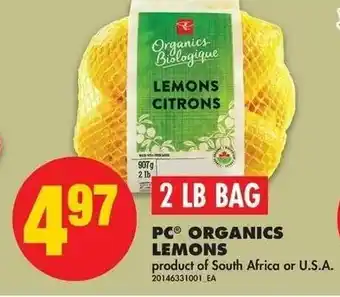 No Frills Organics Lemons offer