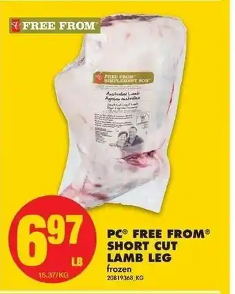 No Frills Free From Short Cut Lamb Leg offer