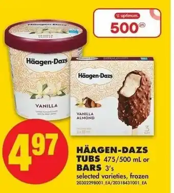 No Frills Häagen-Dazs Tubs Bars offer