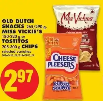 No Frills Old Dutch Snacks Miss Vickie's offer