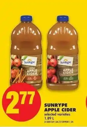 No Frills Sunrype Apple Cider offer