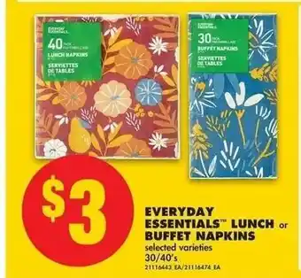 No Frills Everyday Essentials Lunch offer