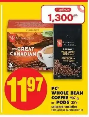 No Frills Whole Bean Coffee or Pods offer