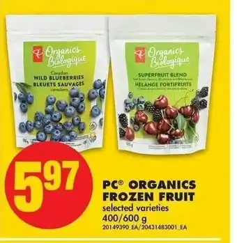 No Frills Organics Frozen Fruit offer