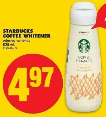 No Frills Starbucks Coffee Whitener offer